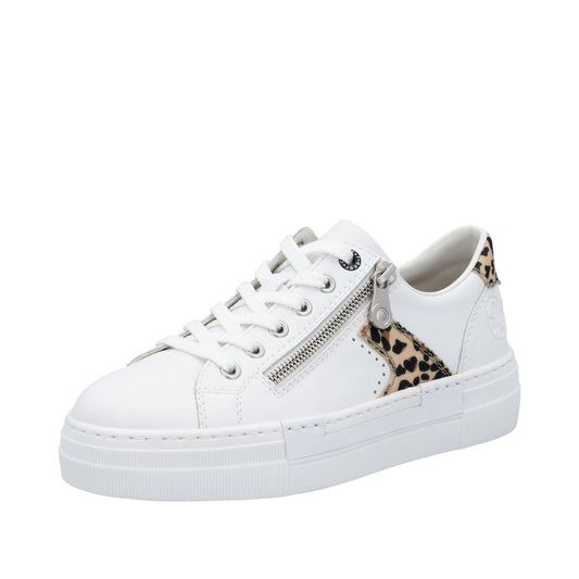 Rieker - Ladies Trainers White, Leopard (3141)