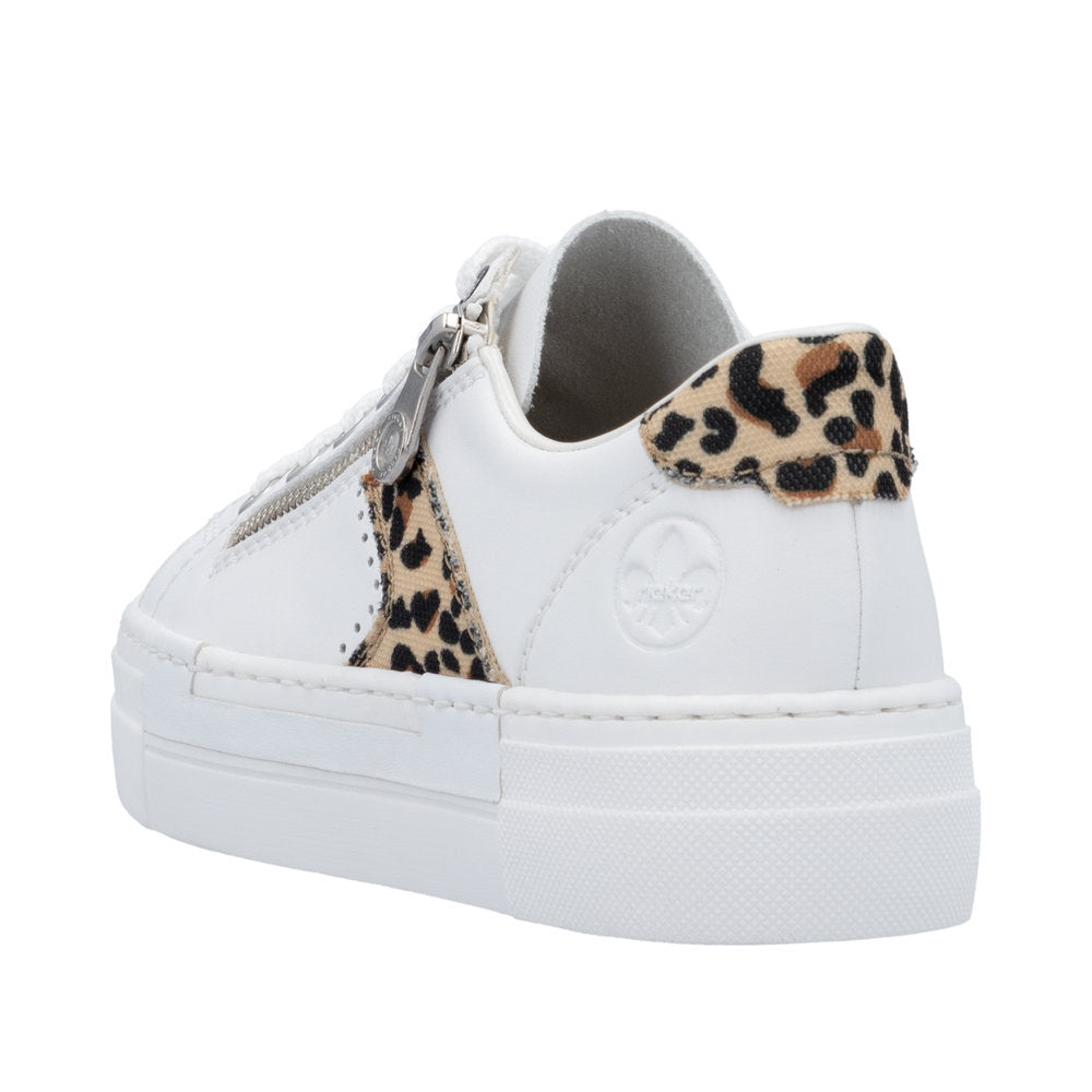 Rieker - Ladies Trainers White, Leopard (3141)