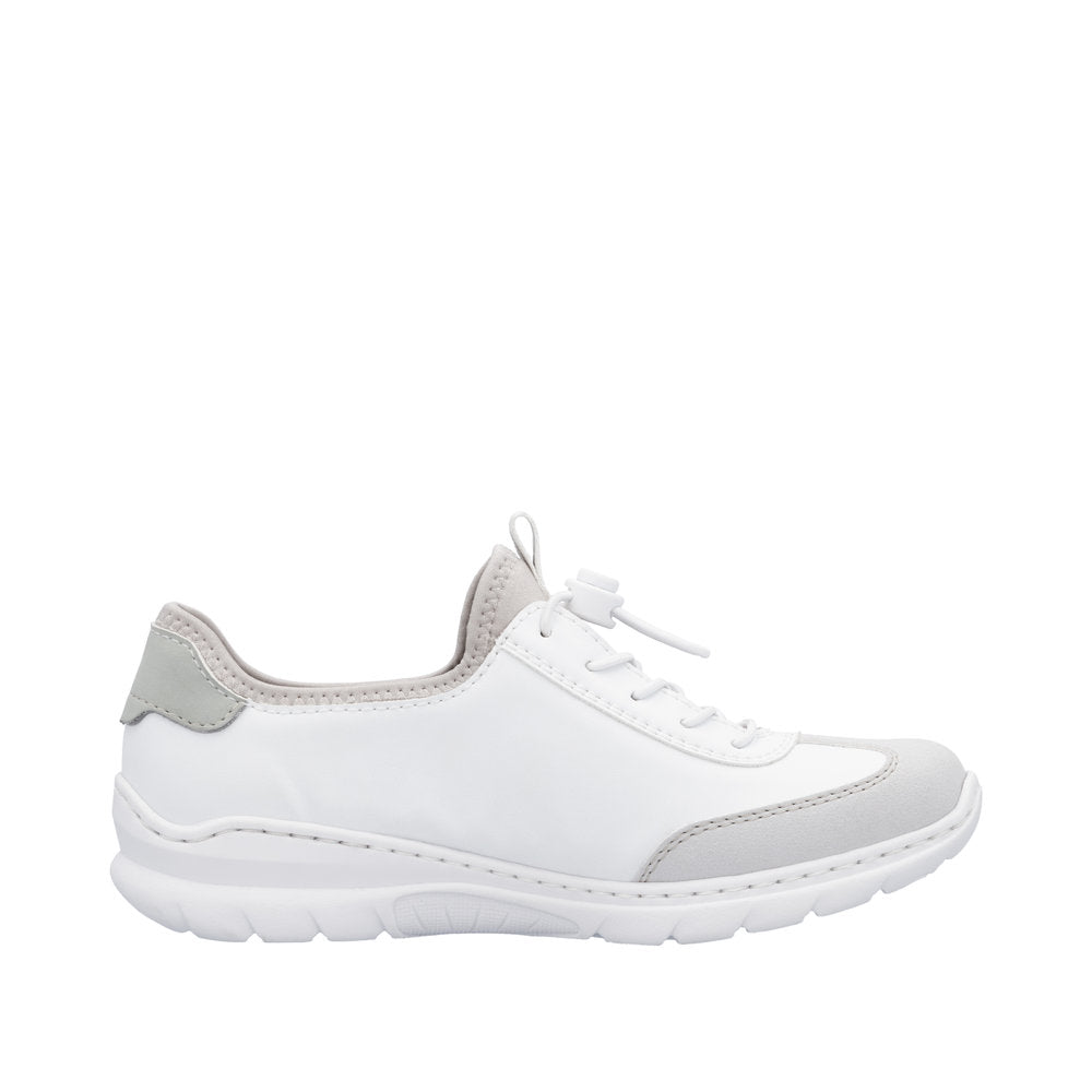 Rieker - Ladies Shoes Trainers White, Grey, Rose (3142)