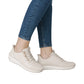 Rieker - Ladies Shoes Trainers Cream (3144)