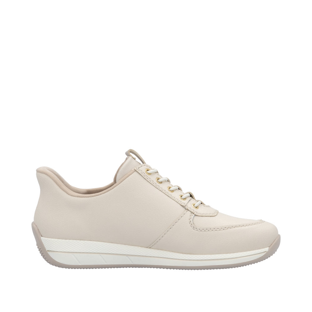 Rieker - Ladies Shoes Trainers Cream (3144)