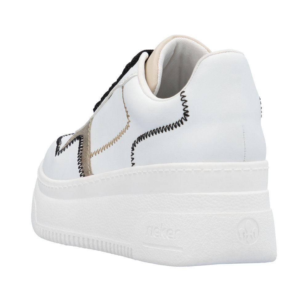 Rieker - Ladies Trainers White, Black (3145)