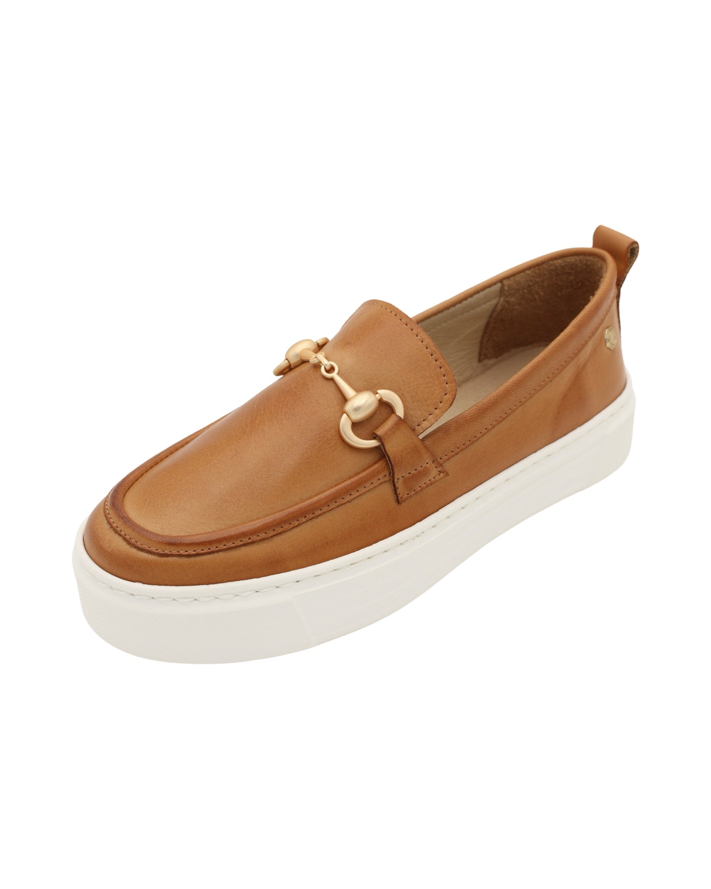 Carmela - Ladies Loafers Tan, White (3152)