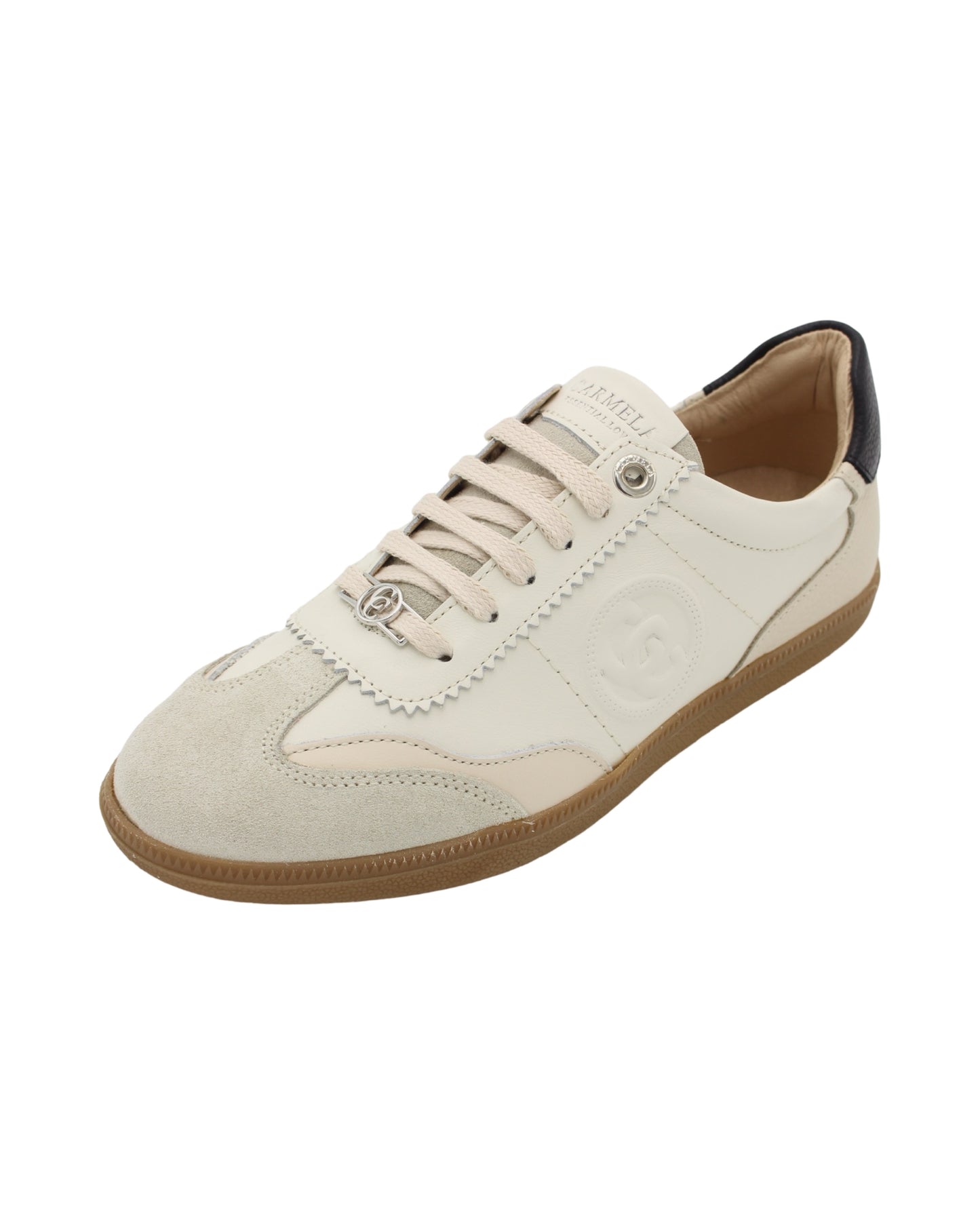 Carmela - Ladies Trainers Cream, Nude, Black (3153)