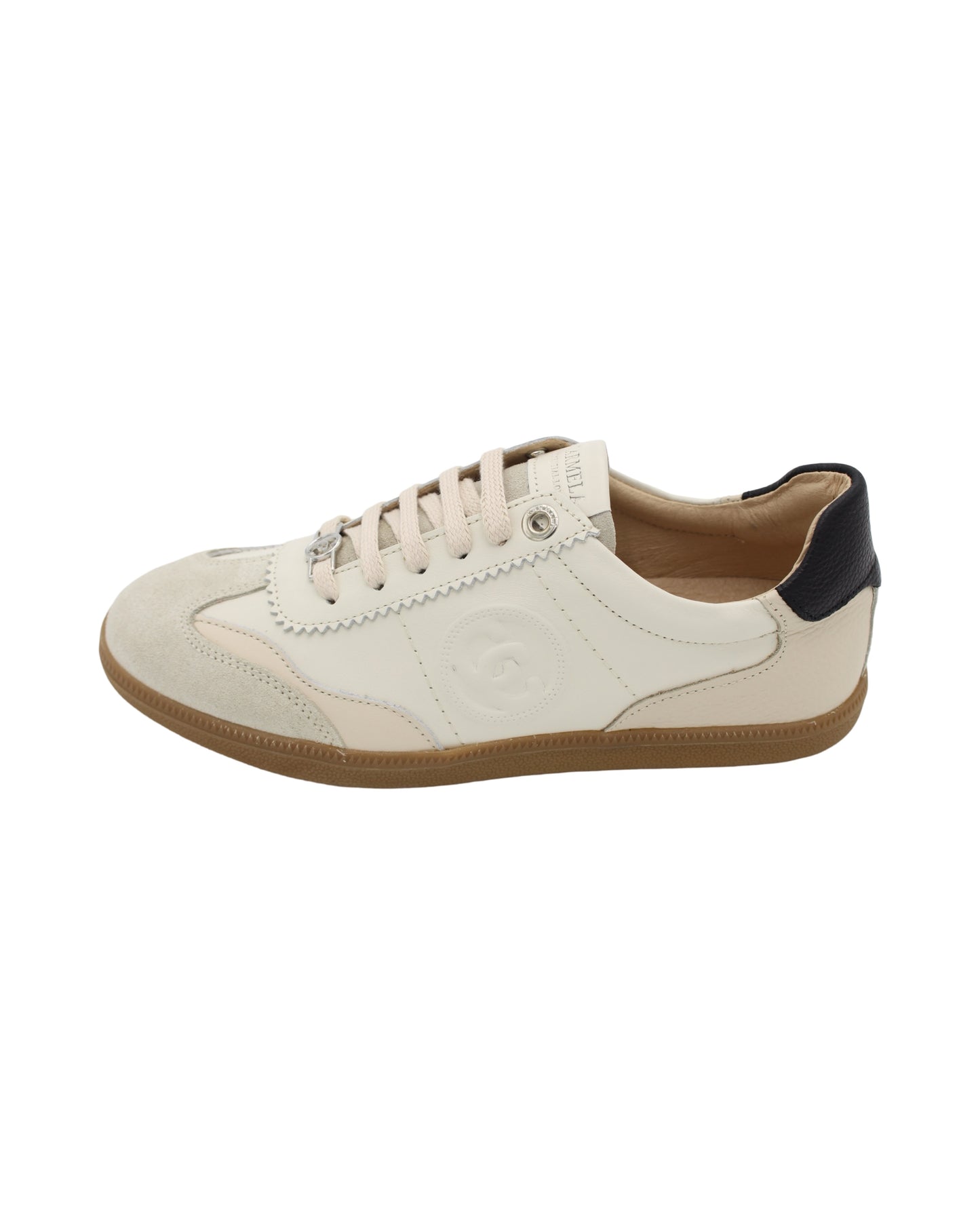 Carmela - Ladies Trainers Cream, Nude, Black (3153)