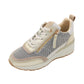 Carmela - Ladies Trainers Gold, Cream (3154)