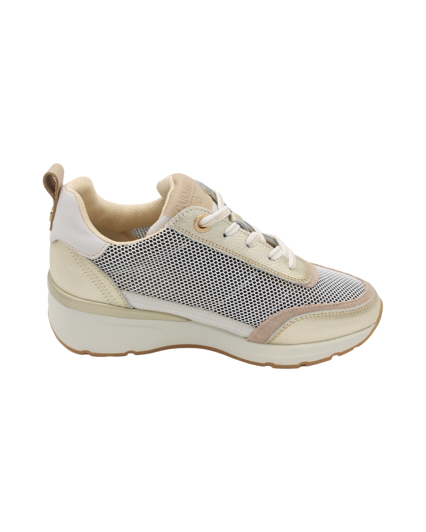 Carmela - Ladies Trainers Gold, Cream (3154)