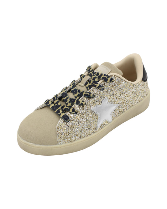 Teddy Smith - Ladies Trainers Gold, Silver (3155)