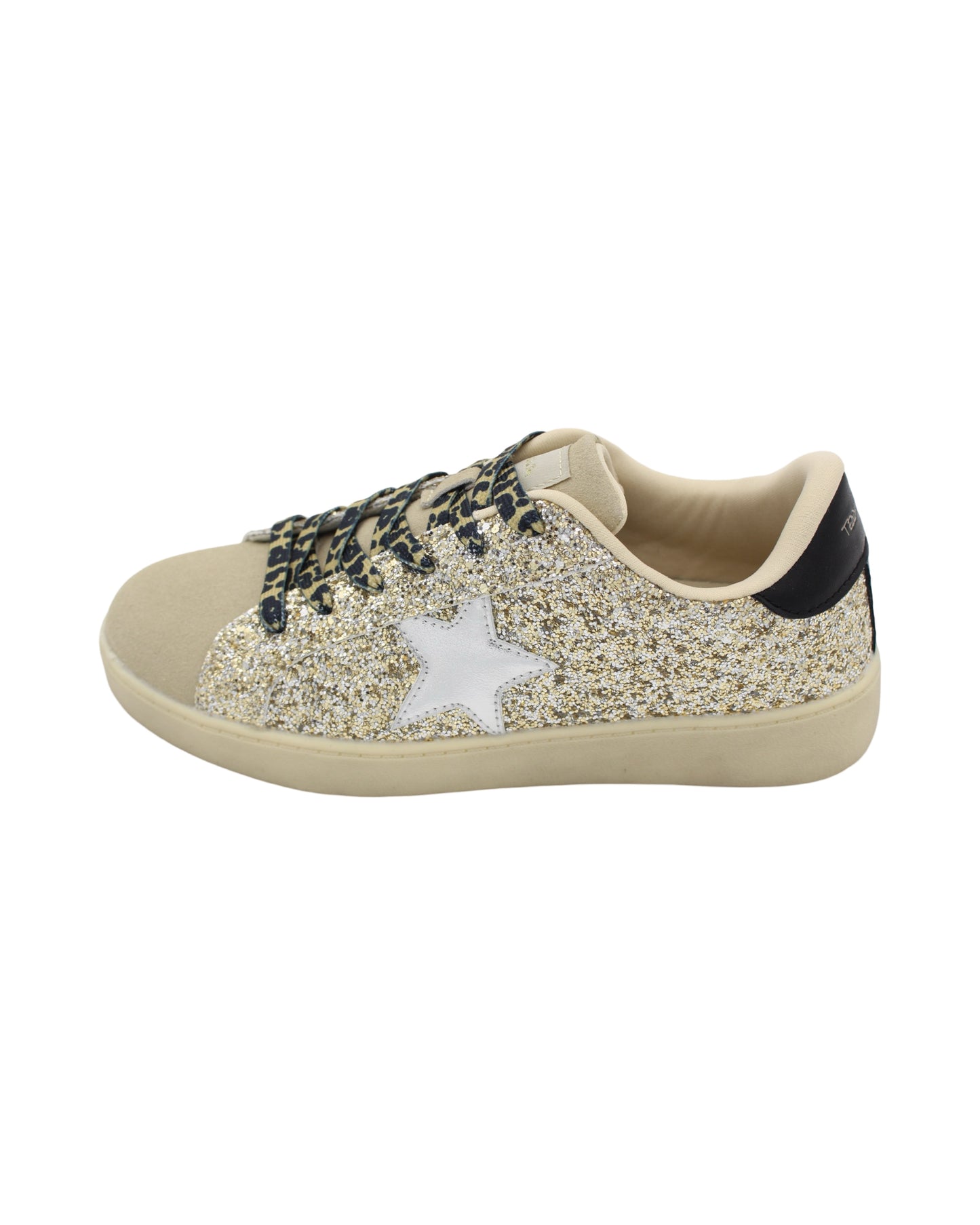 Teddy Smith - Ladies Trainers Gold, Silver (3155)