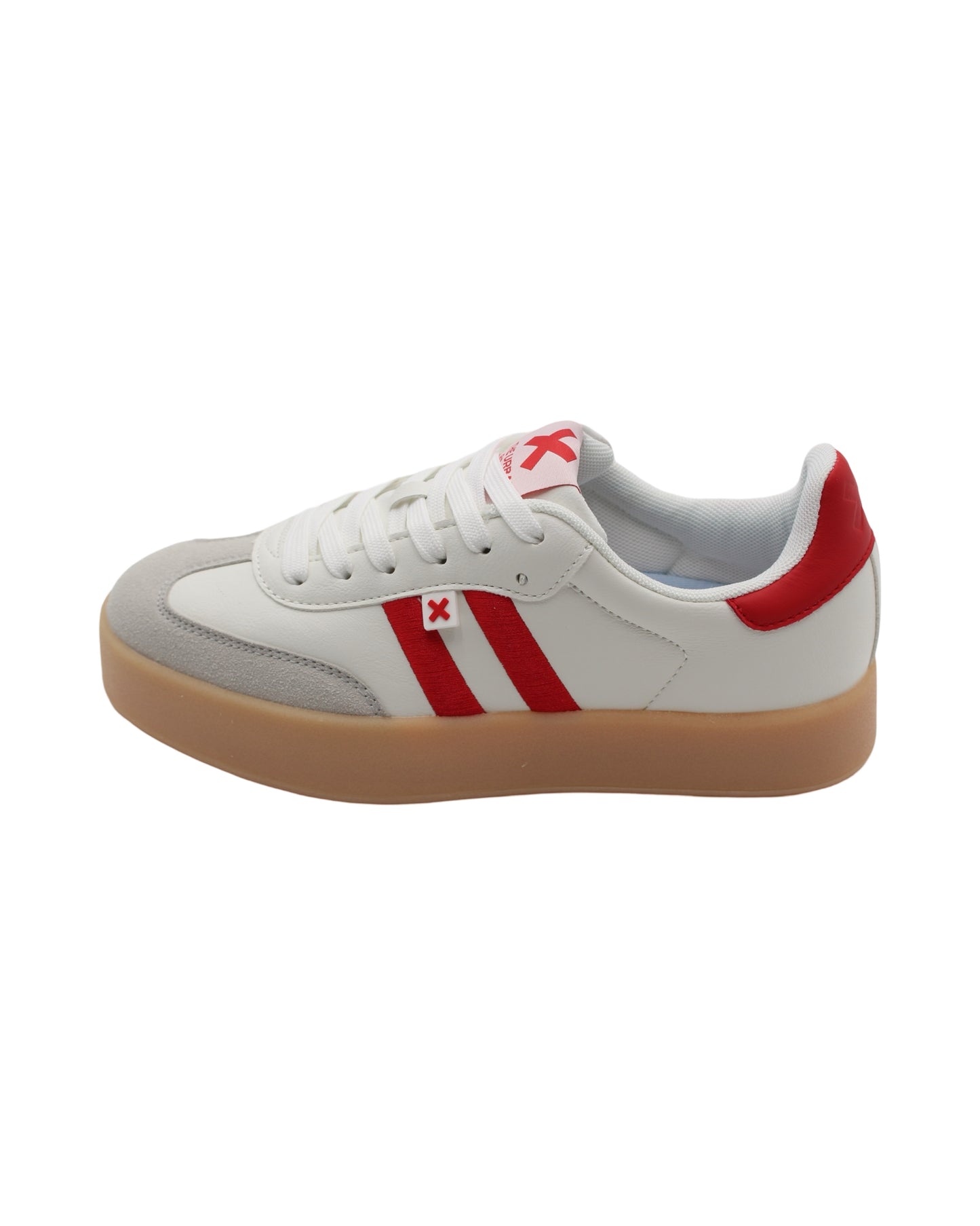 Xti - Ladies Trainers White, Red (3156)