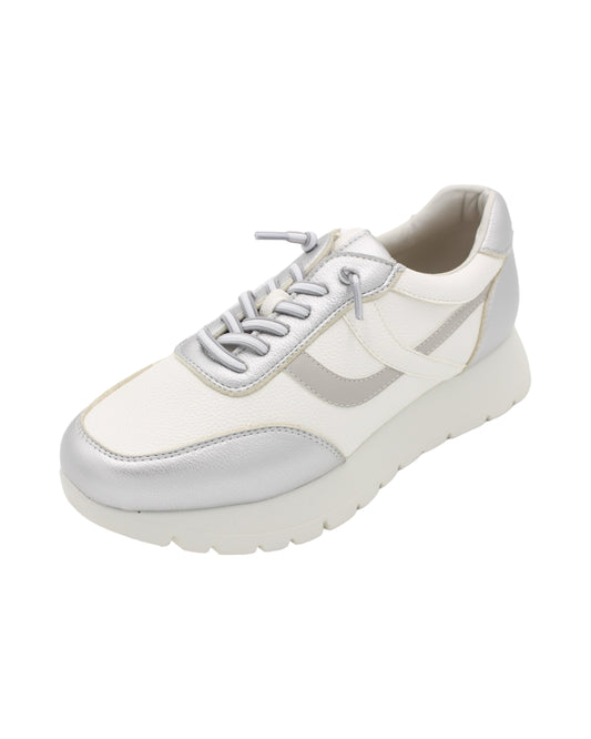 Zanni - Ladies Trainers White, Silver (3172)