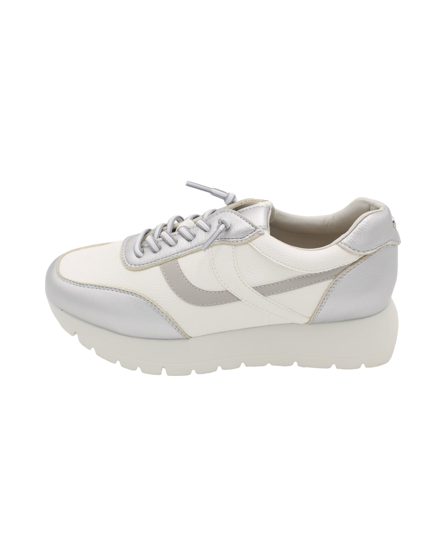 Zanni - Ladies Trainers White, Silver (3172)