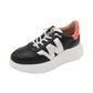 Wonders - Ladies Trainers Black, Silver, Coral (3191)