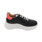 Wonders - Ladies Trainers Black, Silver, Coral (3191)