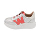 Wonders - Ladies Trainers Silver, Coral, White (3192)