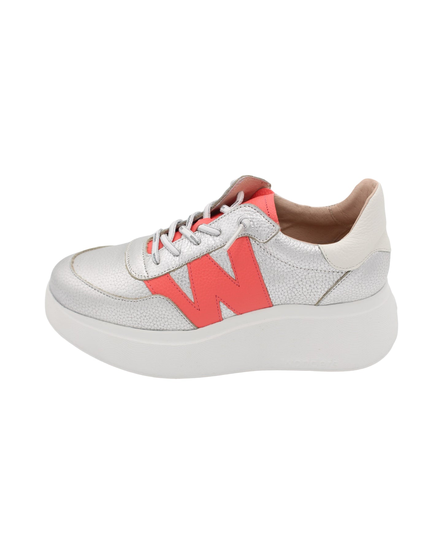 Wonders - Ladies Trainers Silver, Coral, White (3192)