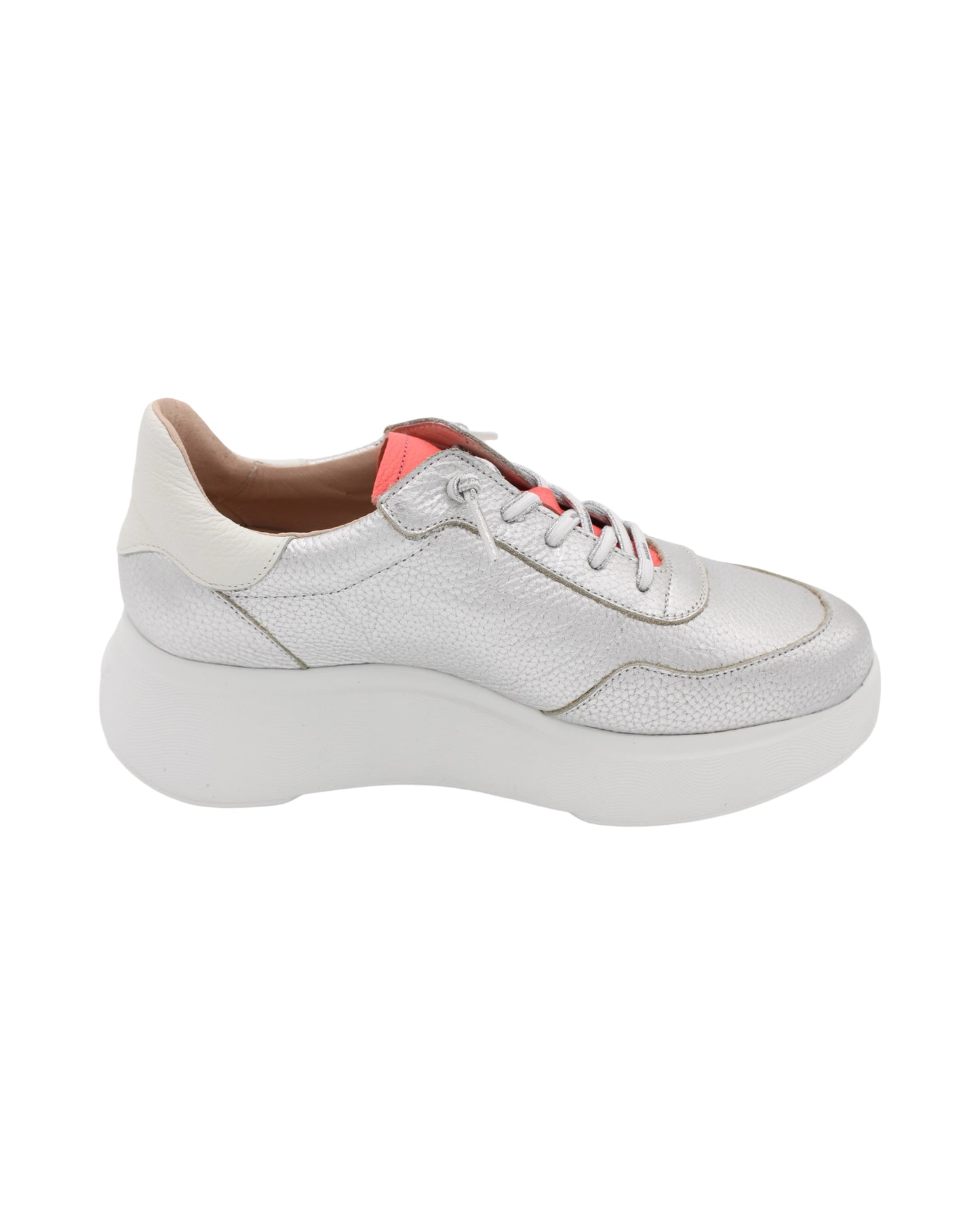 Wonders - Ladies Trainers Silver, Coral, White (3192)