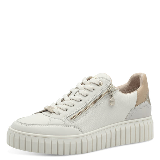 S.oliver - Ladies Trainers Cream Combination (3195)