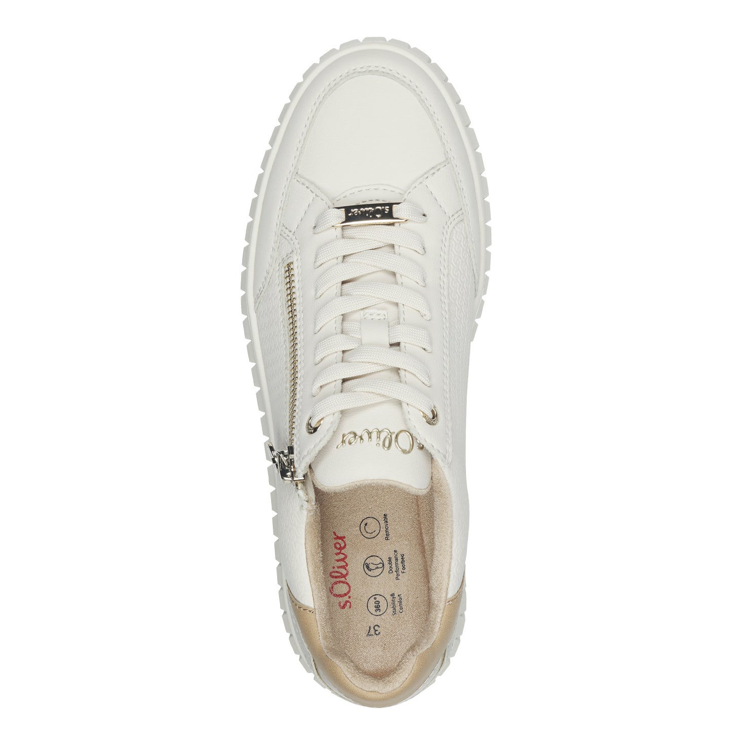 S.oliver - Ladies Trainers Cream Combination (3195)