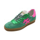 Another Trend - Ladies Trainers Green, Pink (3196)