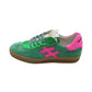 Another Trend - Ladies Trainers Green, Pink (3196)