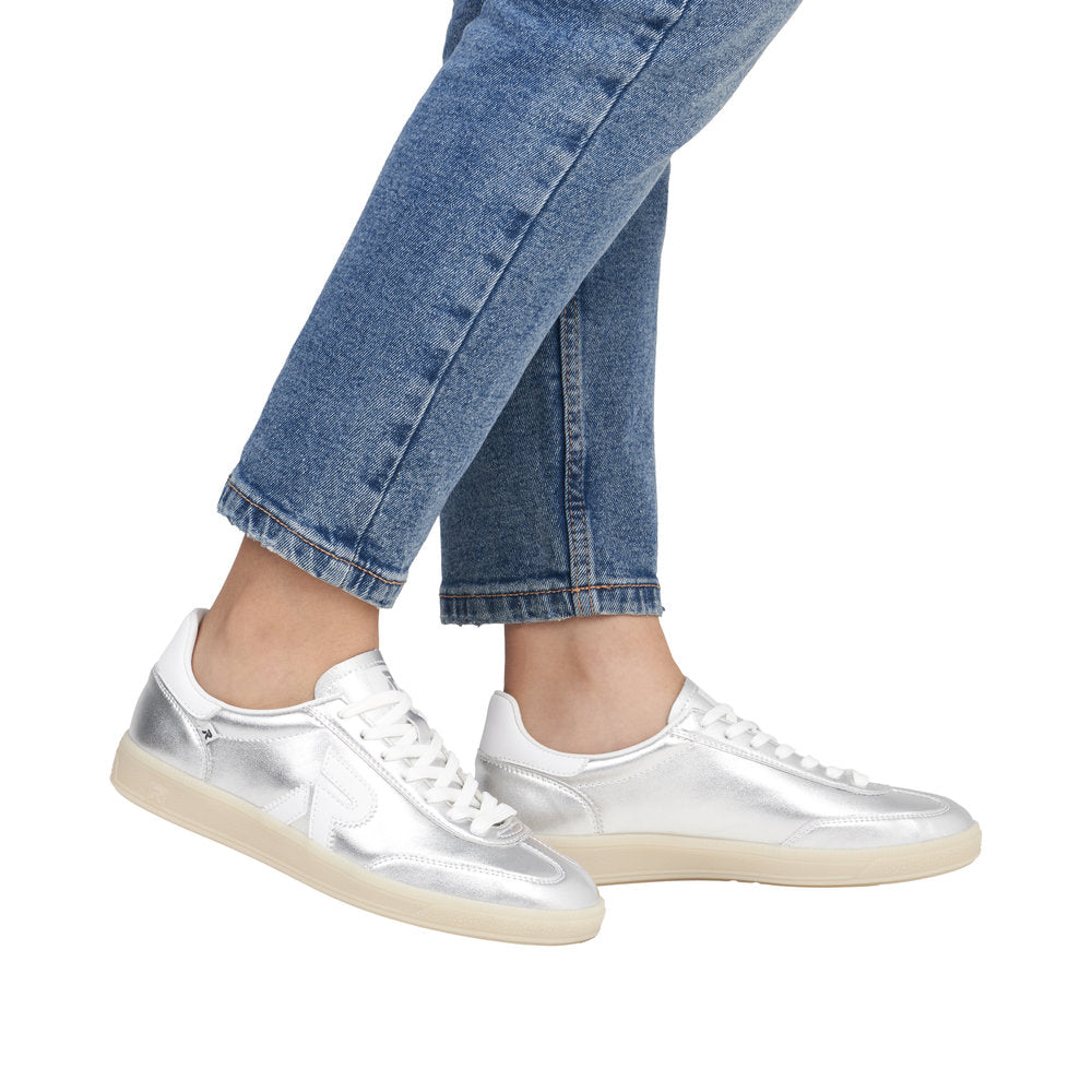 Rieker - Ladies Trainers Silver, White (3201)