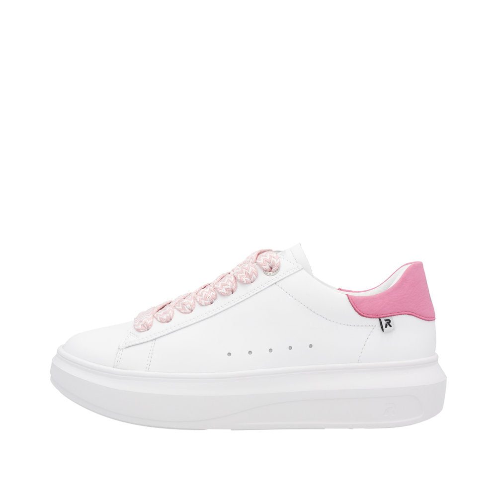 Rieker - Ladies Trainers White, Pink (3209)