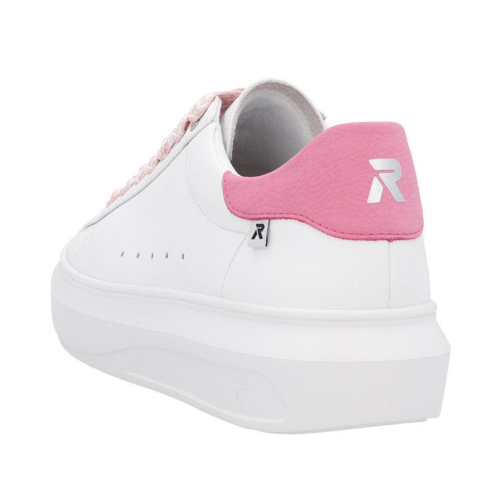 Rieker - Ladies Trainers White, Pink (3209)