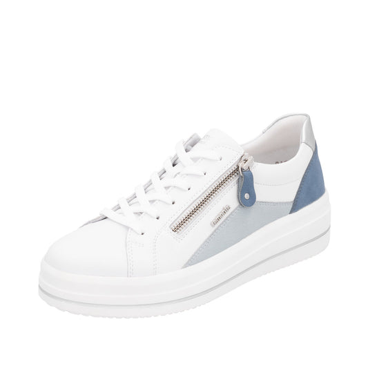 Remonte - Ladies Trainers White, Blue, Grey (3211)