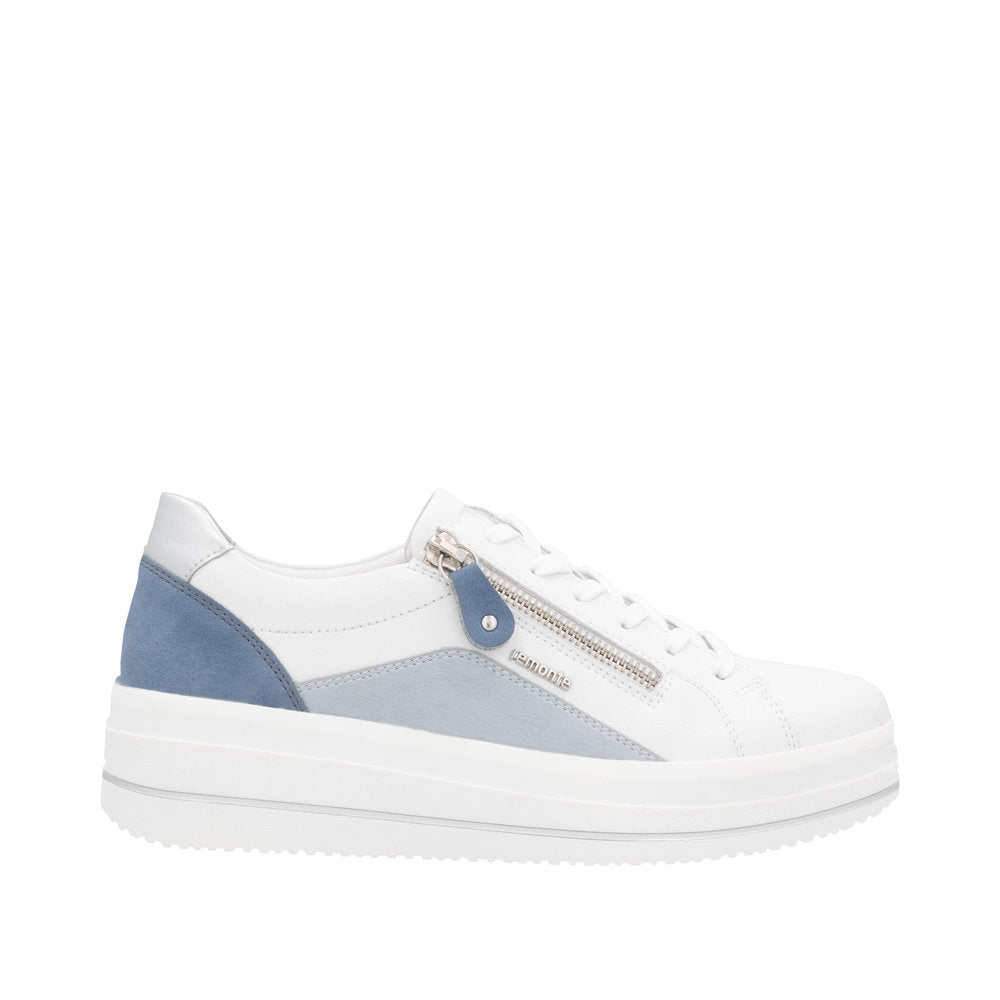 Remonte - Ladies Trainers White, Blue, Grey (3211)