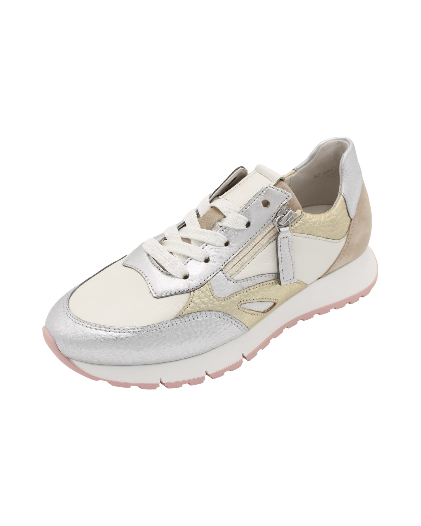 Gabor - Ladies Trainers White, Gold, Silver (3214)