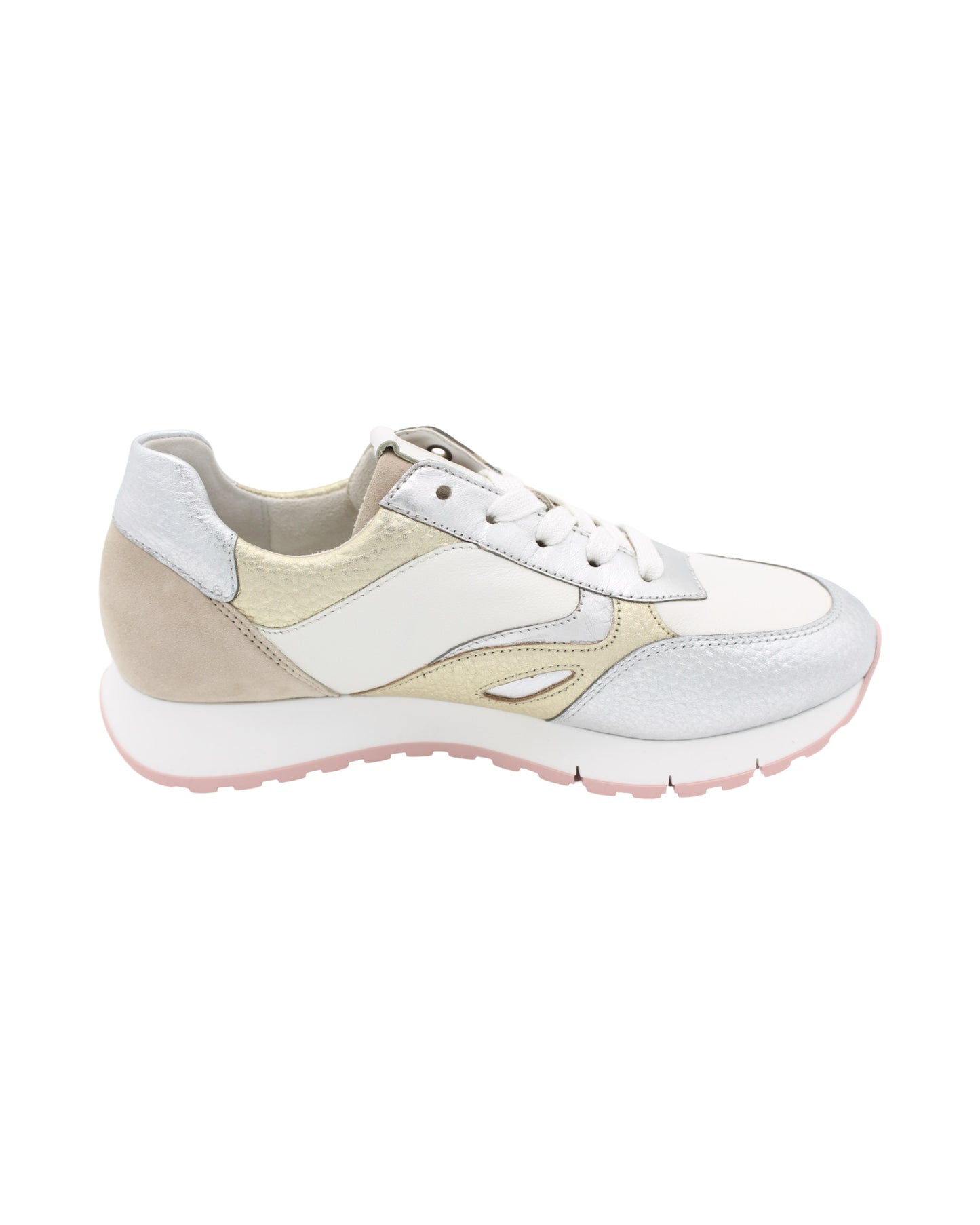 Gabor - Ladies Trainers White, Gold, Silver (3214)