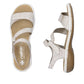 Rieker - Ladies Sandals White, Tan (3219)