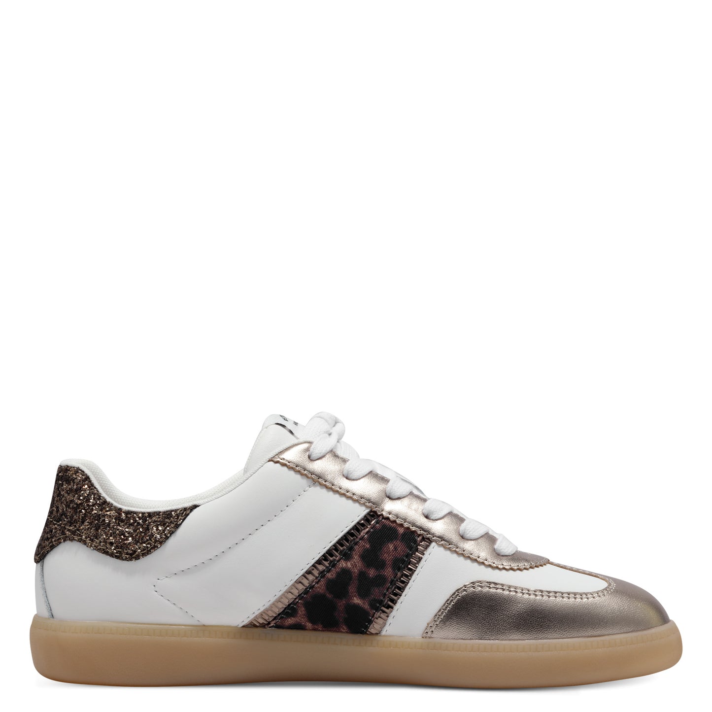 Tamaris - Ladies Trainers Leopard, Gold, White (3222)