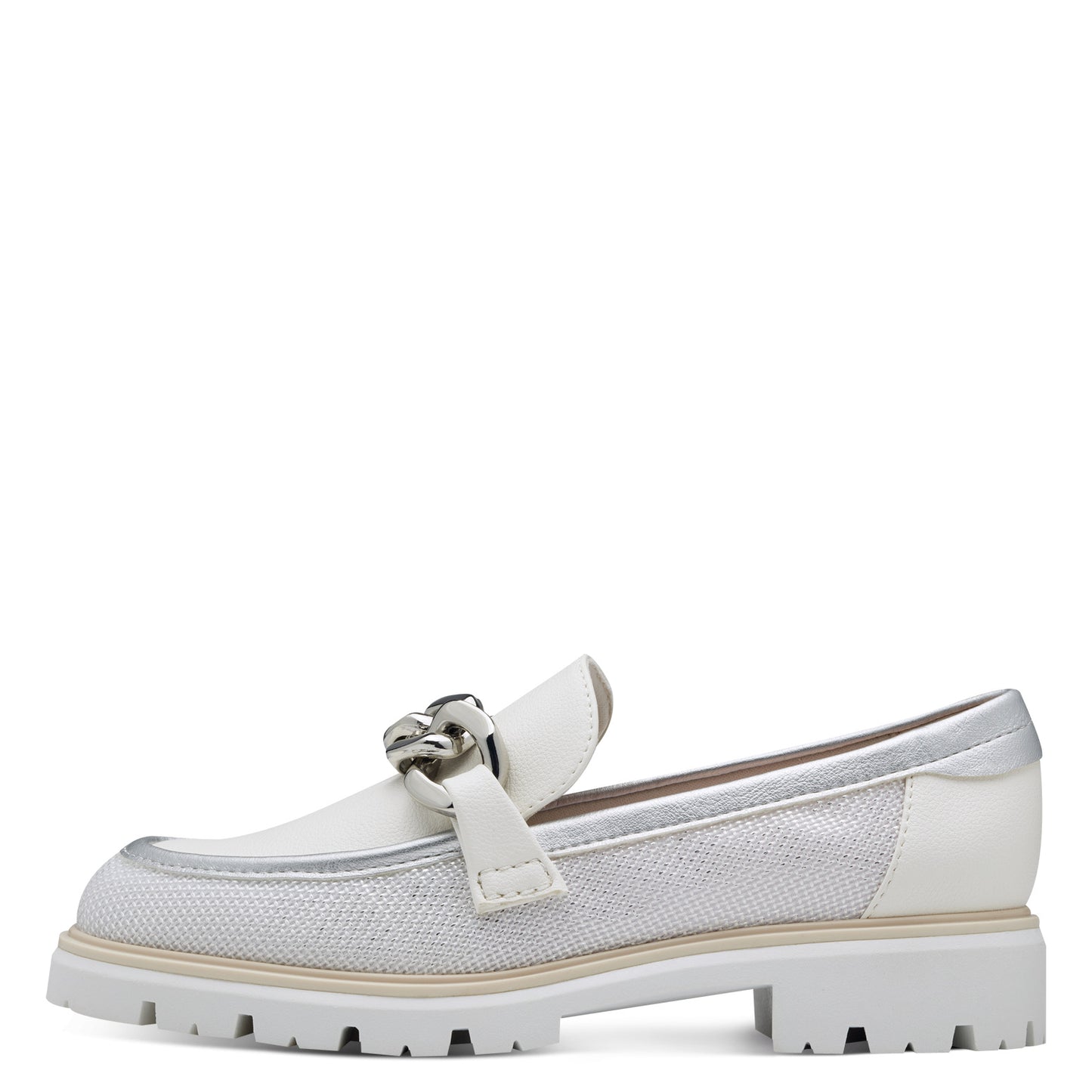 Marco Tozzi - Ladies Loafers White, Silver (3223)