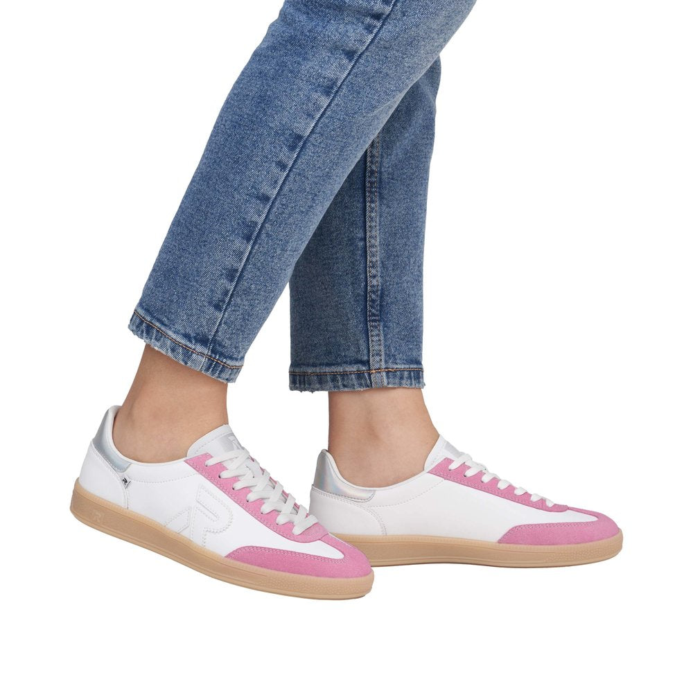 Rieker - Ladies Trainers White, Pink (3271)