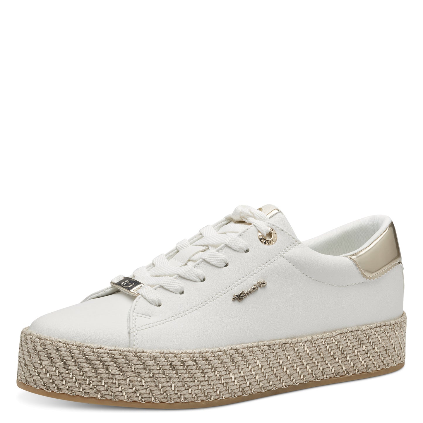 Tamaris - Ladies Trainers White, Gold (3272)