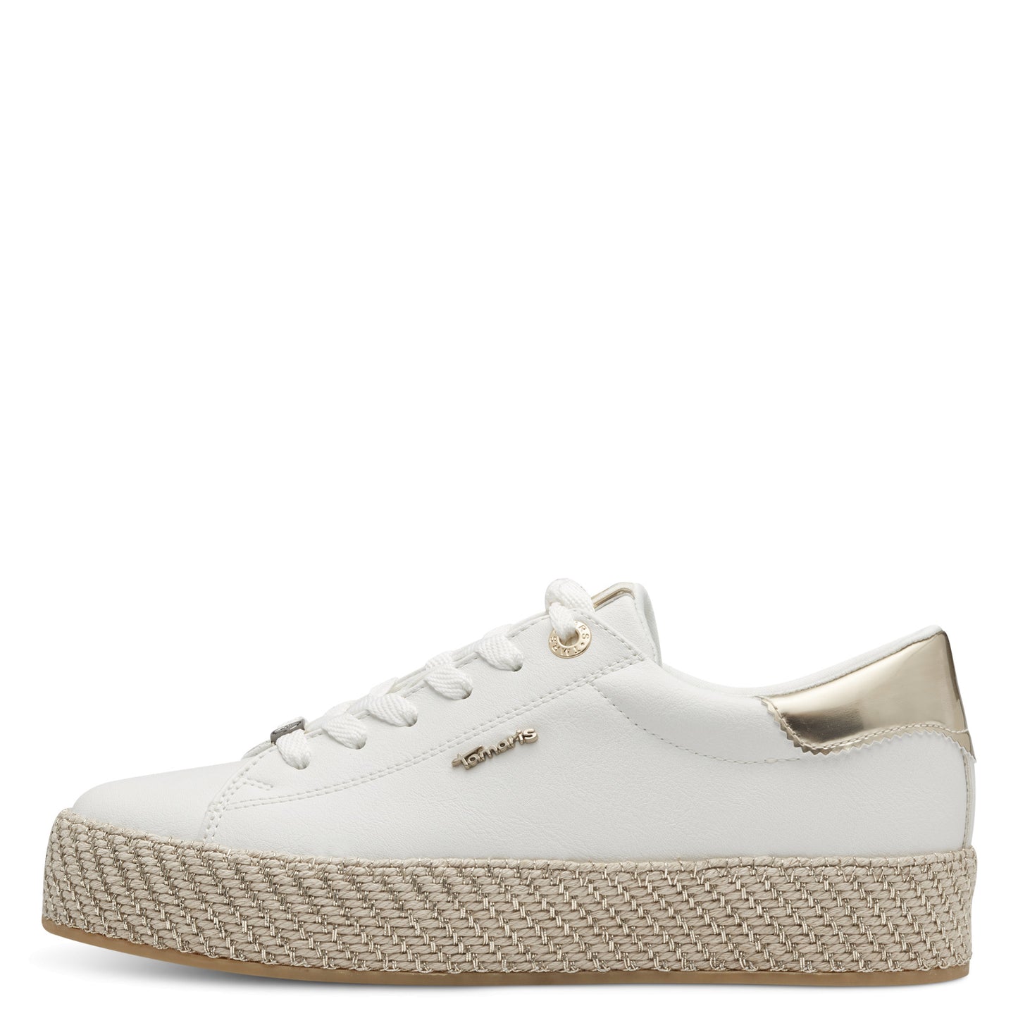 Tamaris - Ladies Trainers White, Gold (3272)