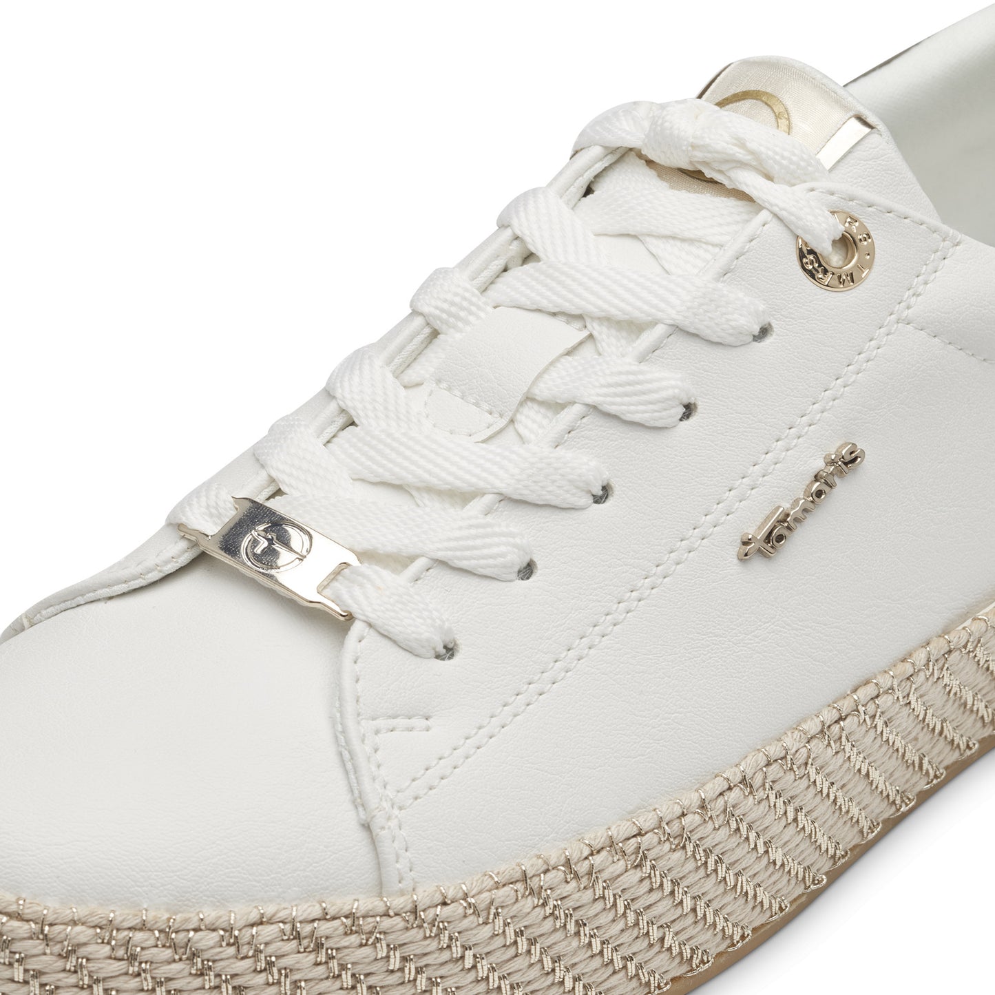 Tamaris - Ladies Trainers White, Gold (3272)