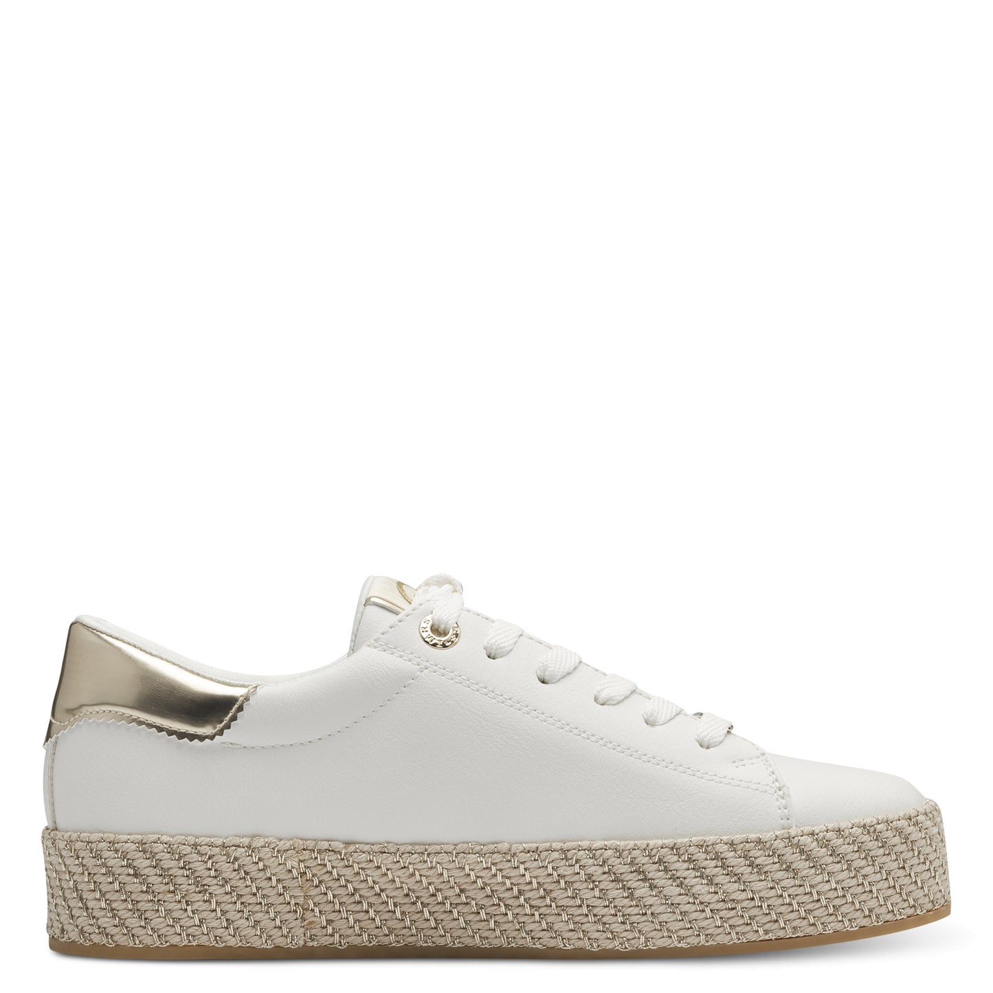 Tamaris - Ladies Trainers White, Gold (3272)