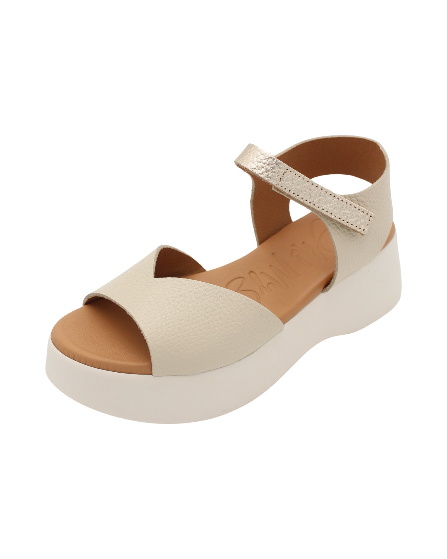 Oh! My Sandals - Ladies Sandals Cream, Gold (3290)