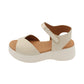 Oh! My Sandals - Ladies Sandals Cream, Gold (3290)