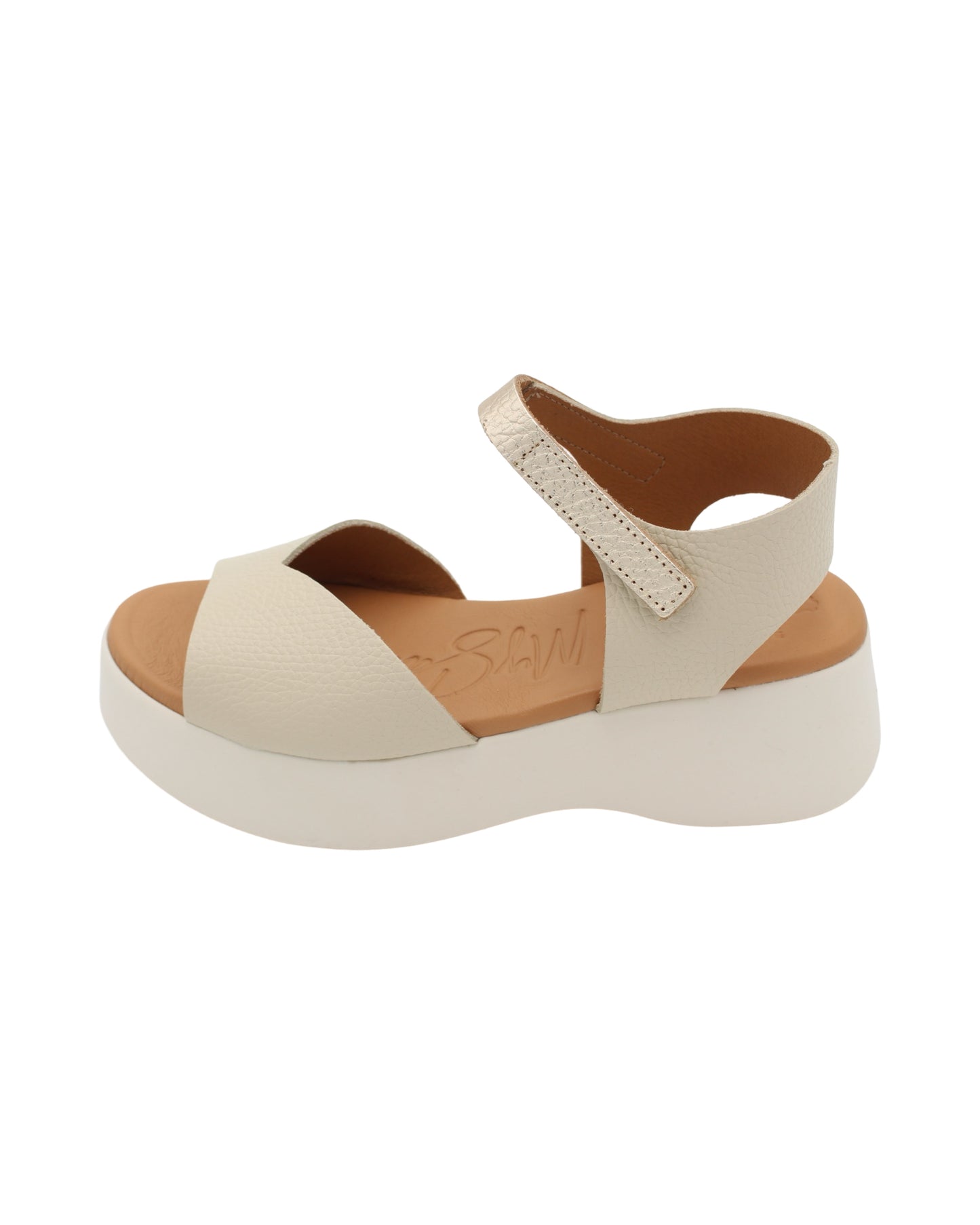 Oh! My Sandals - Ladies Sandals Cream, Gold (3290)