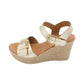 Oh! My Sandals - Ladies Sandals Gold (3298)