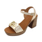 Oh! My Sandals - Ladies Sandals Gold (3304)