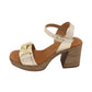 Oh! My Sandals - Ladies Sandals Gold (3304)