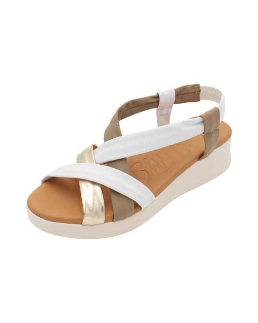 Oh! My Sandals - Ladies Sandals White Combi (3306)