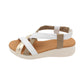 Oh! My Sandals - Ladies Sandals White Combi (3306)