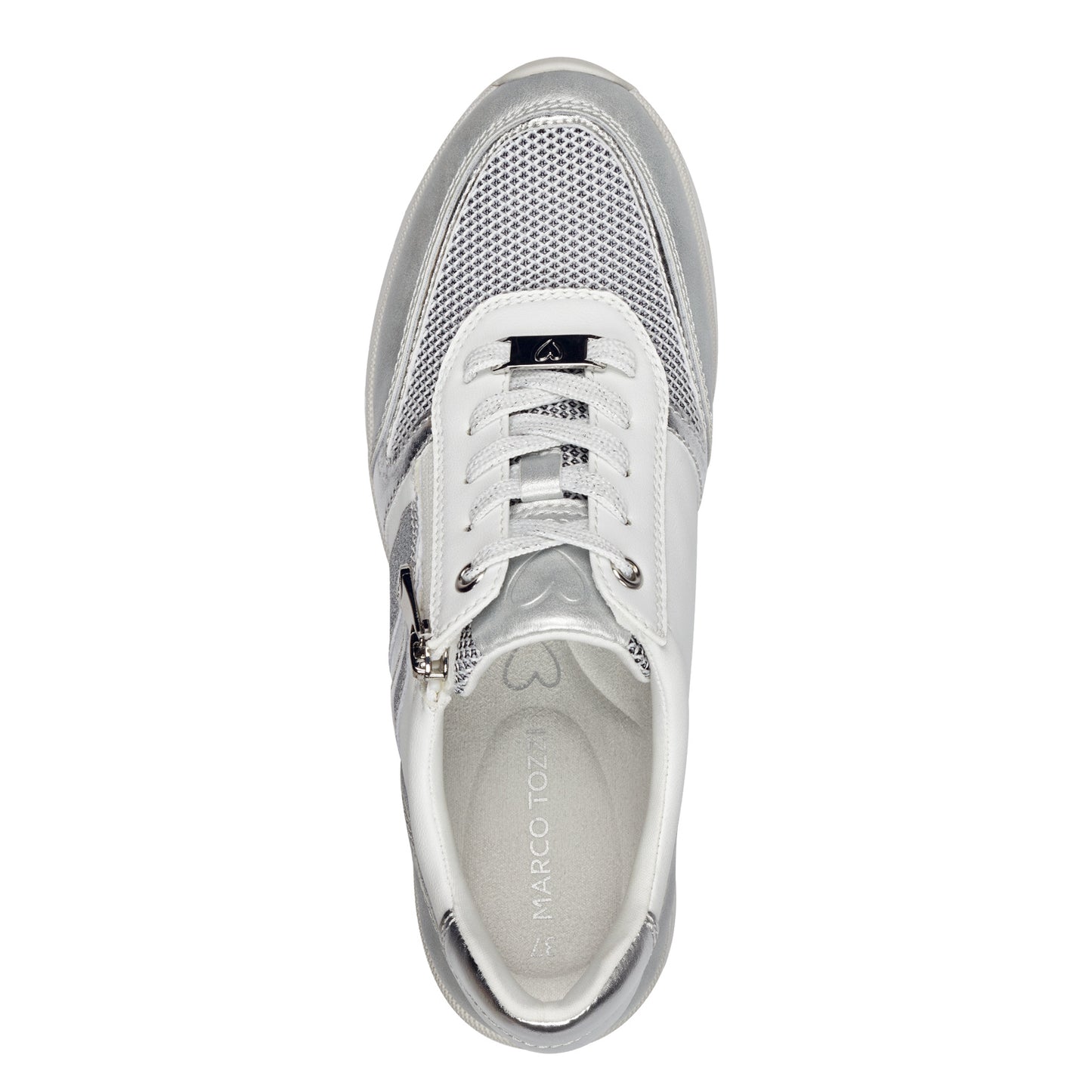 Marco Tozzi - Ladies Trainers White, Silver (3330)