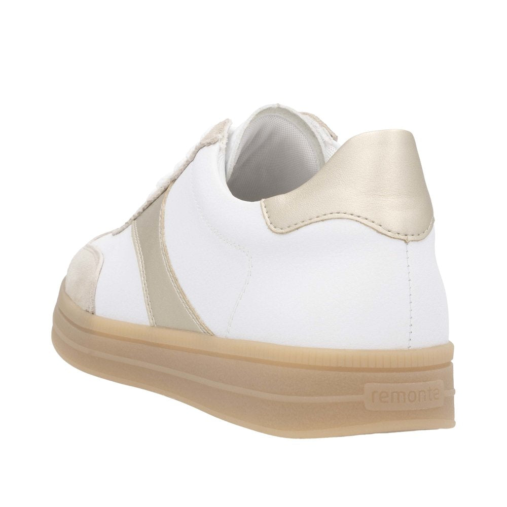 Remonte - Ladies Trainers White, Beige, Gold (3331)